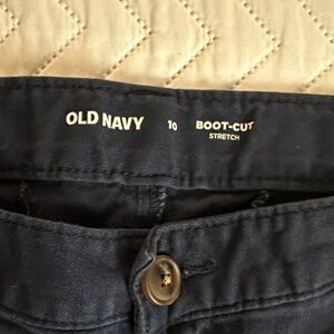 Old Navy Dark Blue Boot-Cut Pants